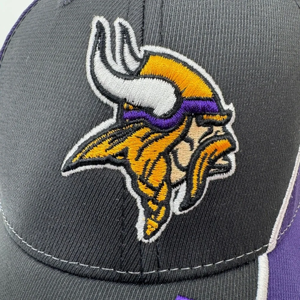 Minnesota Vikings 47 Brand NFL Hat Purple‎ Black Adjustable OSFA Baseball Cap